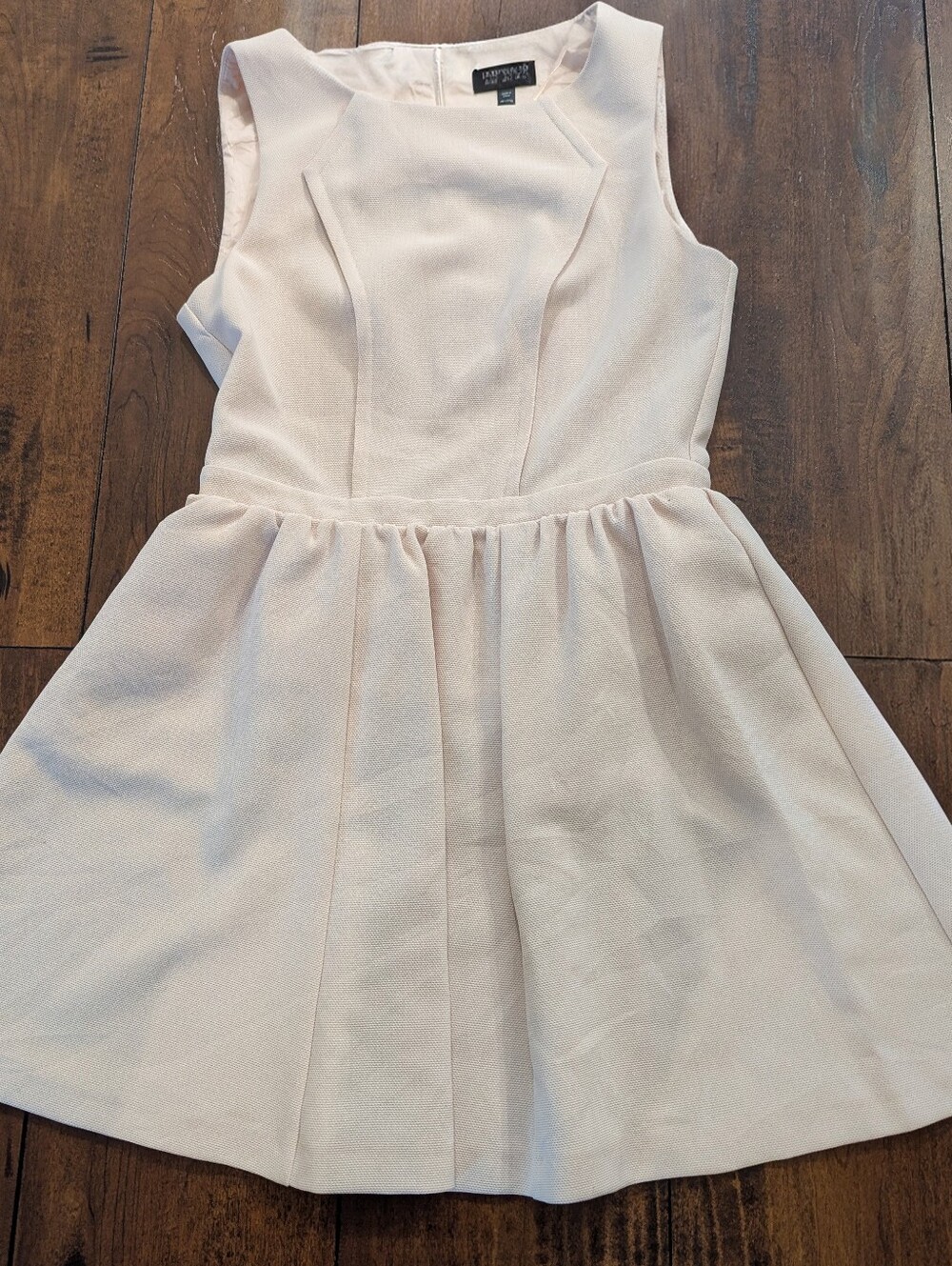 Topshop W6 Light Pink Sleeveless Fit & Flare Dress